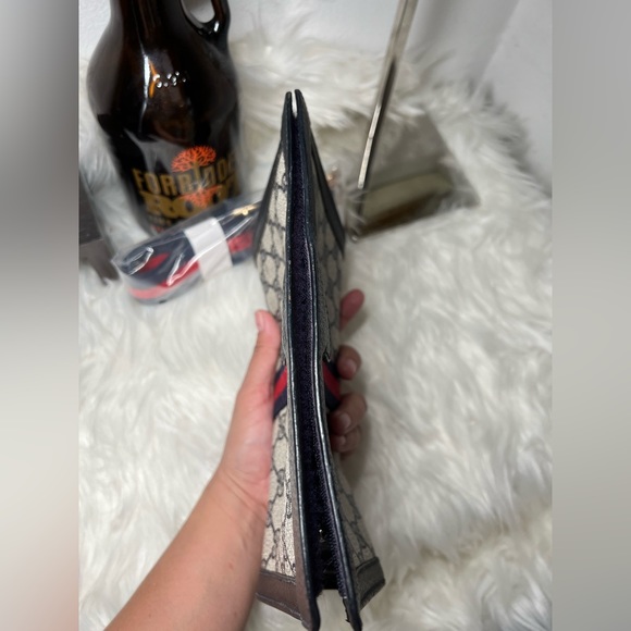 Gucci sherry line Ophidia Clutch Pouch converted to Crossbody shoulder bag - Picture 14 of 15